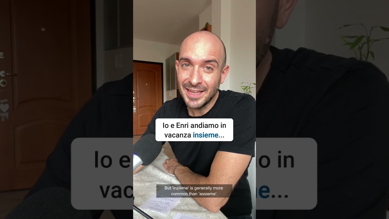 INSIEME e ASSIEME in italiano 👯&zwj;♂️