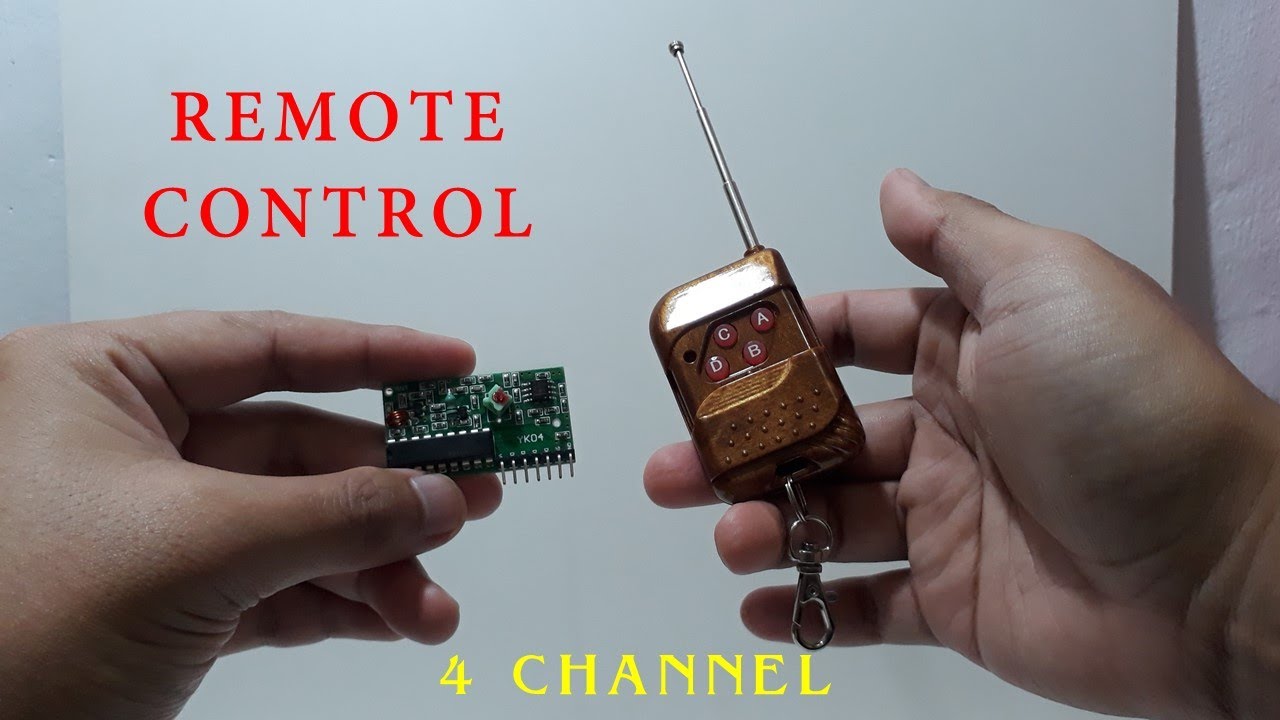 Remote Control 4 Channel Receiver Kits Arduino 2262 2272