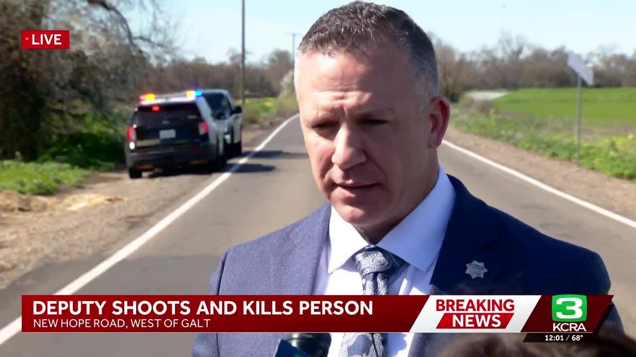 Sacramento deputy shoots shotgun-wielding man along remote road