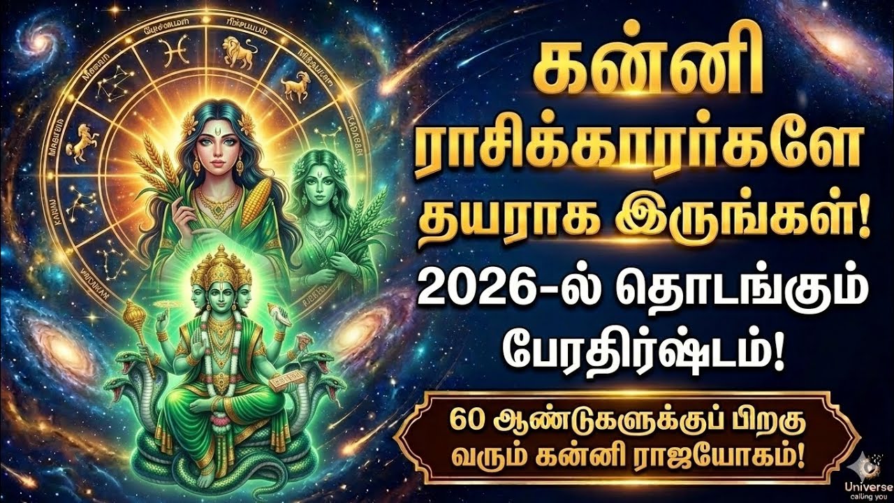 2026 கன்னி ராசி மகா மாற்றம்! 60 வருட ரகசியமும் நீங்கள் பெறப்போகும் குபேர யோகமும்! Kanni Rasi Tamil