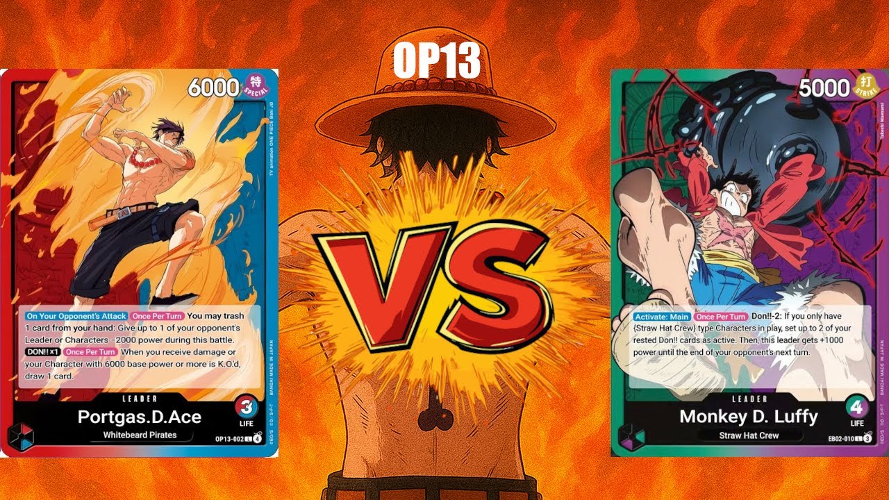 [OP-13 Test] POV R/B Ace vs. G/P Luffy
