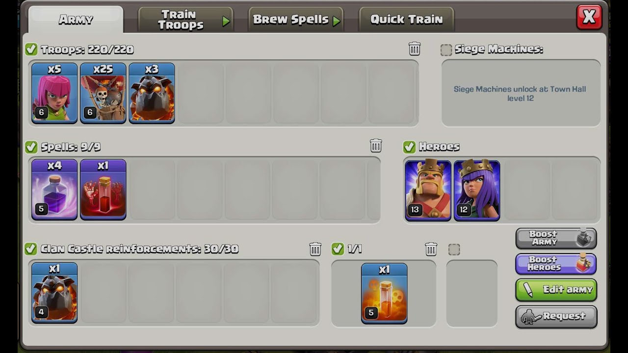 Nejlep&scaron;&iacute; TH9 &Uacute;tok bez hrdinů! | Clash of Clans CZ/SK w/ @rybakvontar