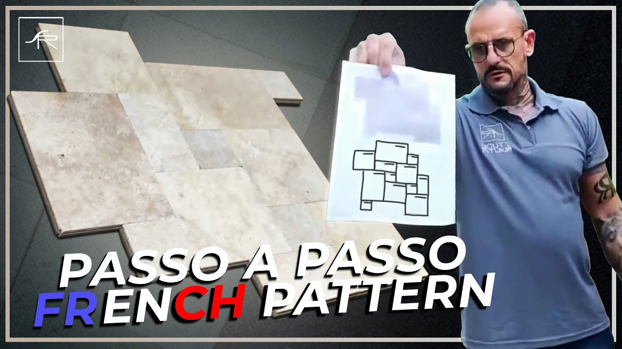 instalação do TRAVERTINO FRENCH PATTERN