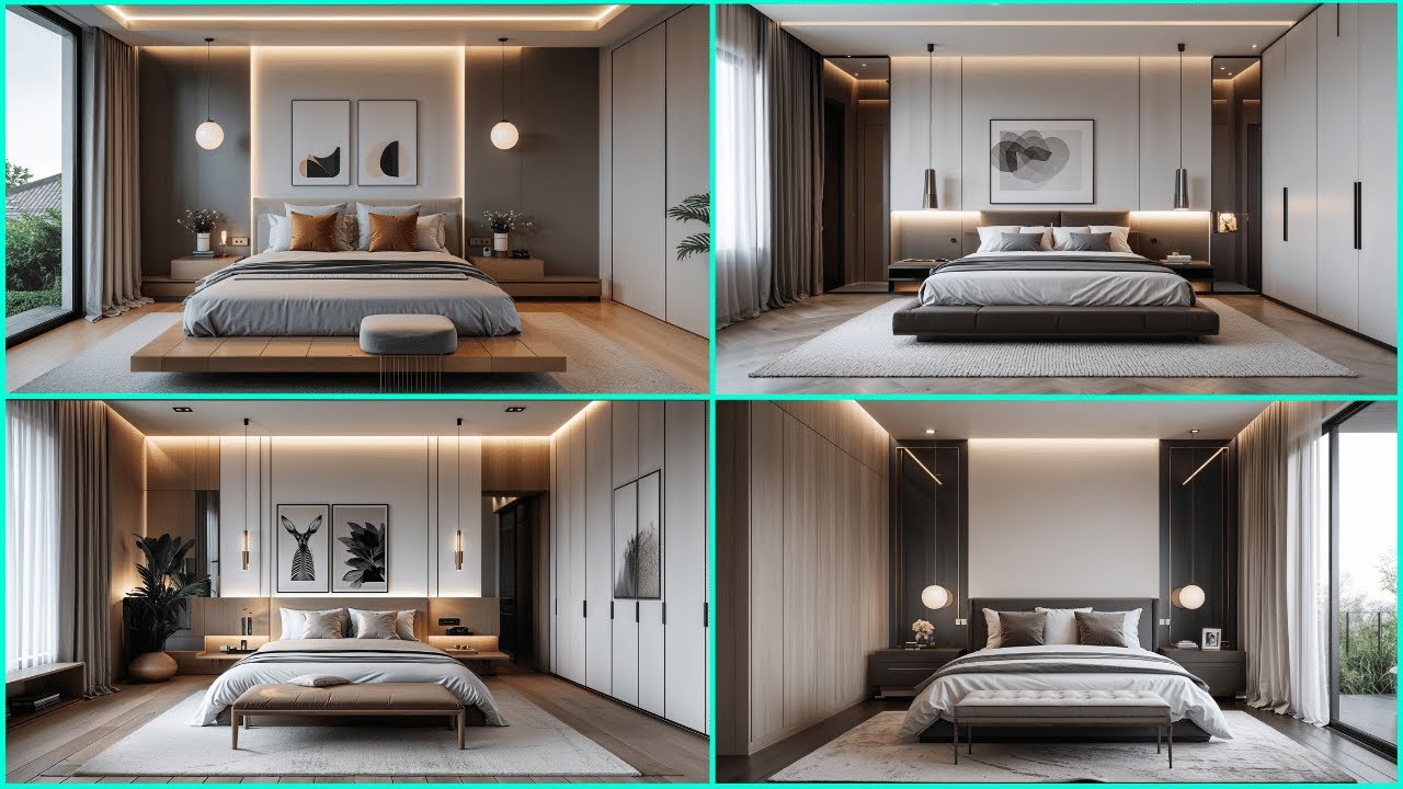 Modern Minimalist Bedroom interior Designs 2025 | Small Smart Bedroom Decorating Ideas