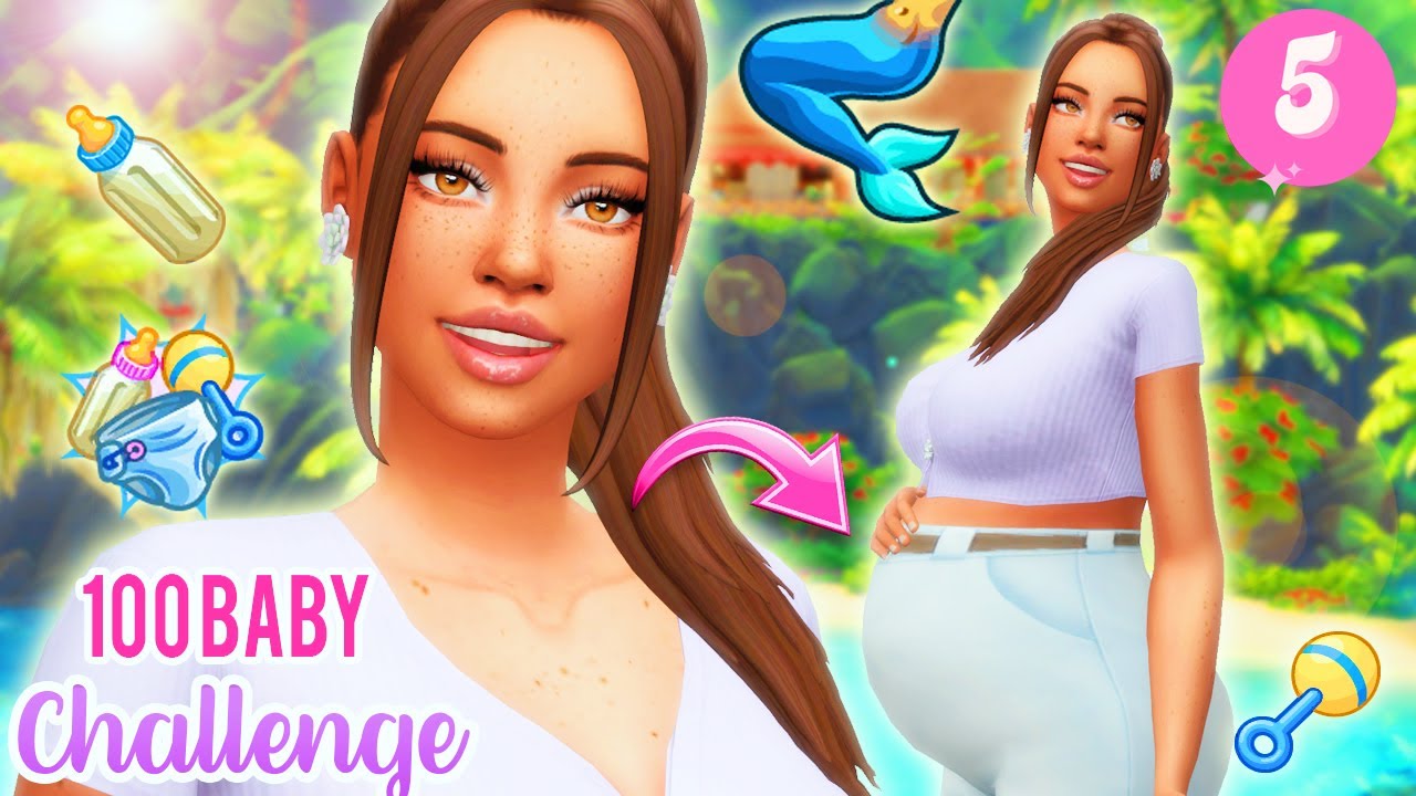 ¡EMBARAZADA DE GEMELAS SIRENAS! 🧜‍♀️🧜‍♀️ // 100 Baby Challenge (5)