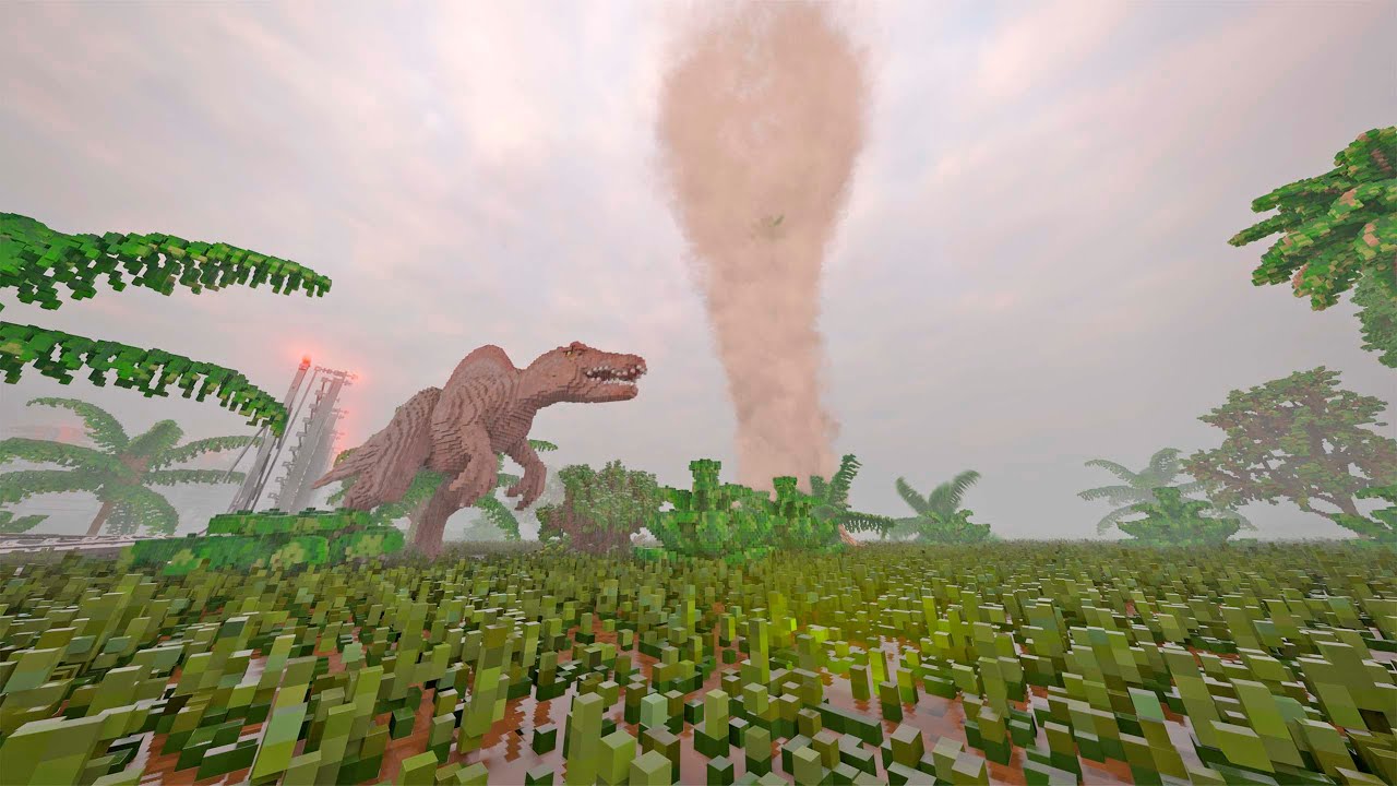 Realistic tornado in jurassic park | Teardown