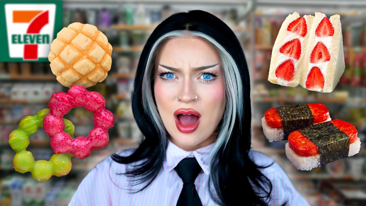 I ate only 7-Eleven food in Japan for 24 hours!!! (it was surprising)