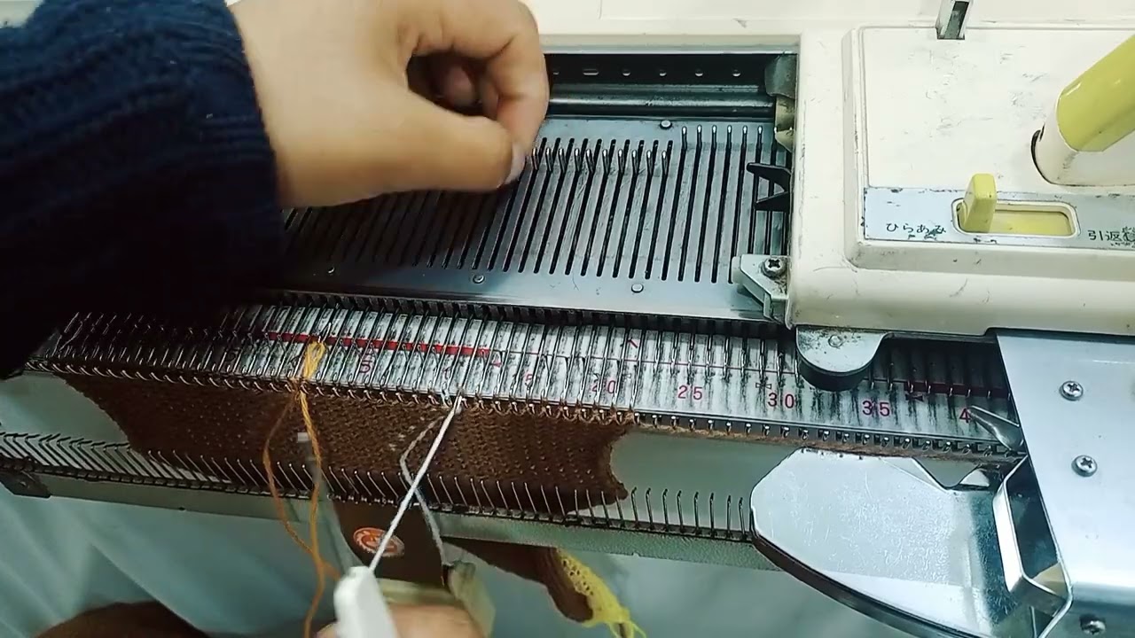 Como hacer tejido Zig Zag tipo intarcia, en máquina de tejer