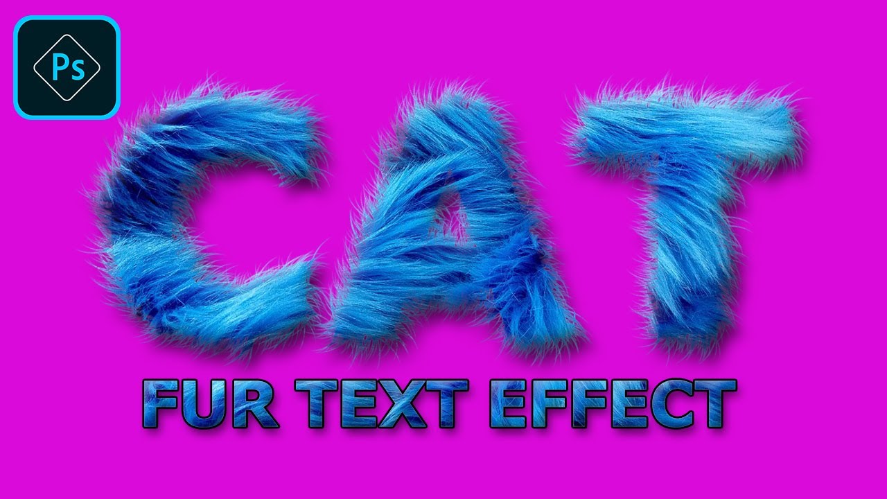 Текстовый эффект FUR в Photoshop - уроки Photoshop