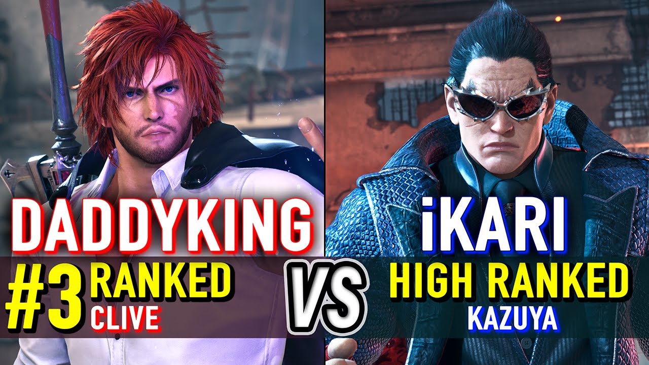 T8 🔥 DADDYKING (#3 Ranked Clive) vs iKARI (High Ranked Kazuya) 🔥 Tekken 8 High Level Gameplay