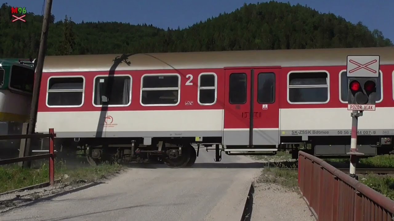Železničné priecestie Červená Skala [SP1074] - 21.7.2022 / Žel. přejezd / Slovak railroad crossing