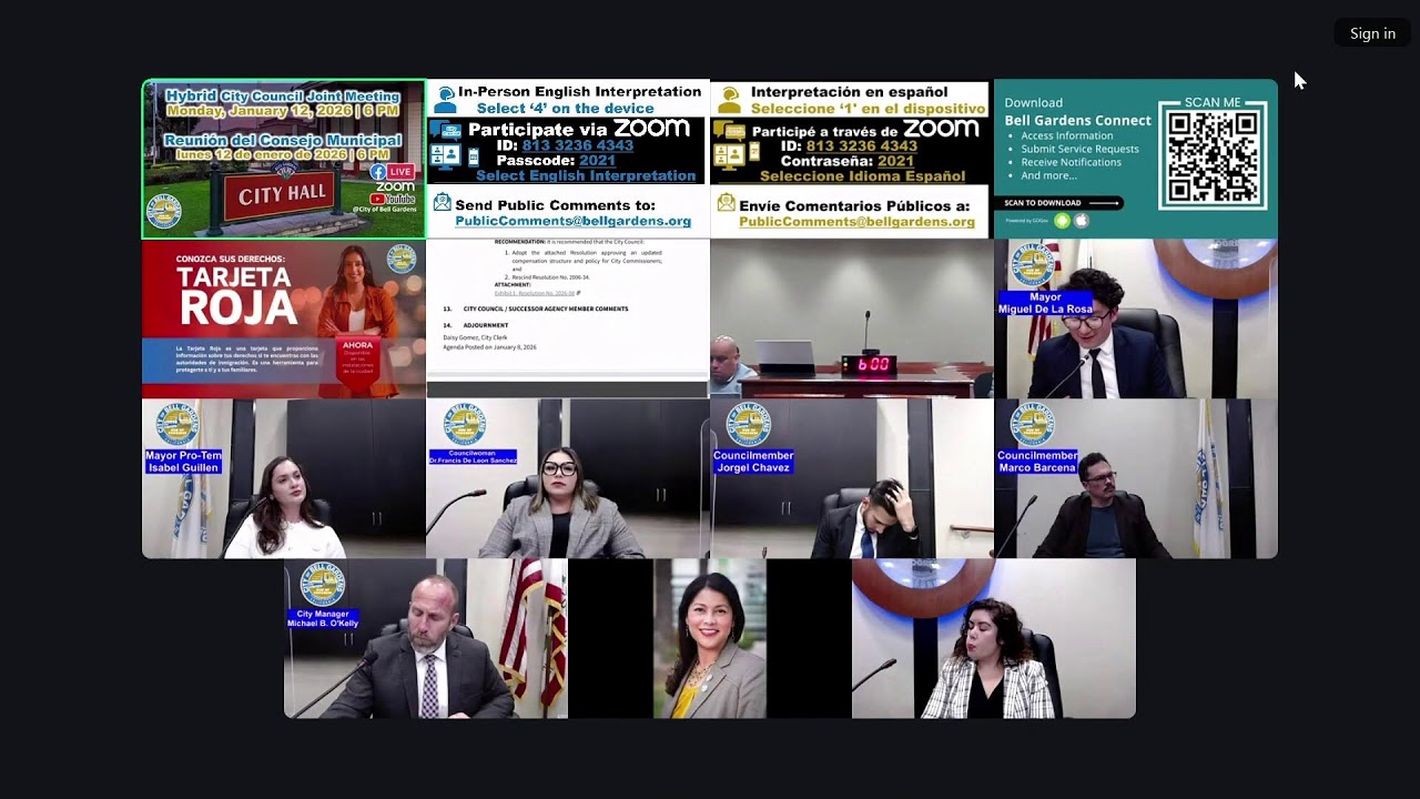 Bell Gardens Council Meeting