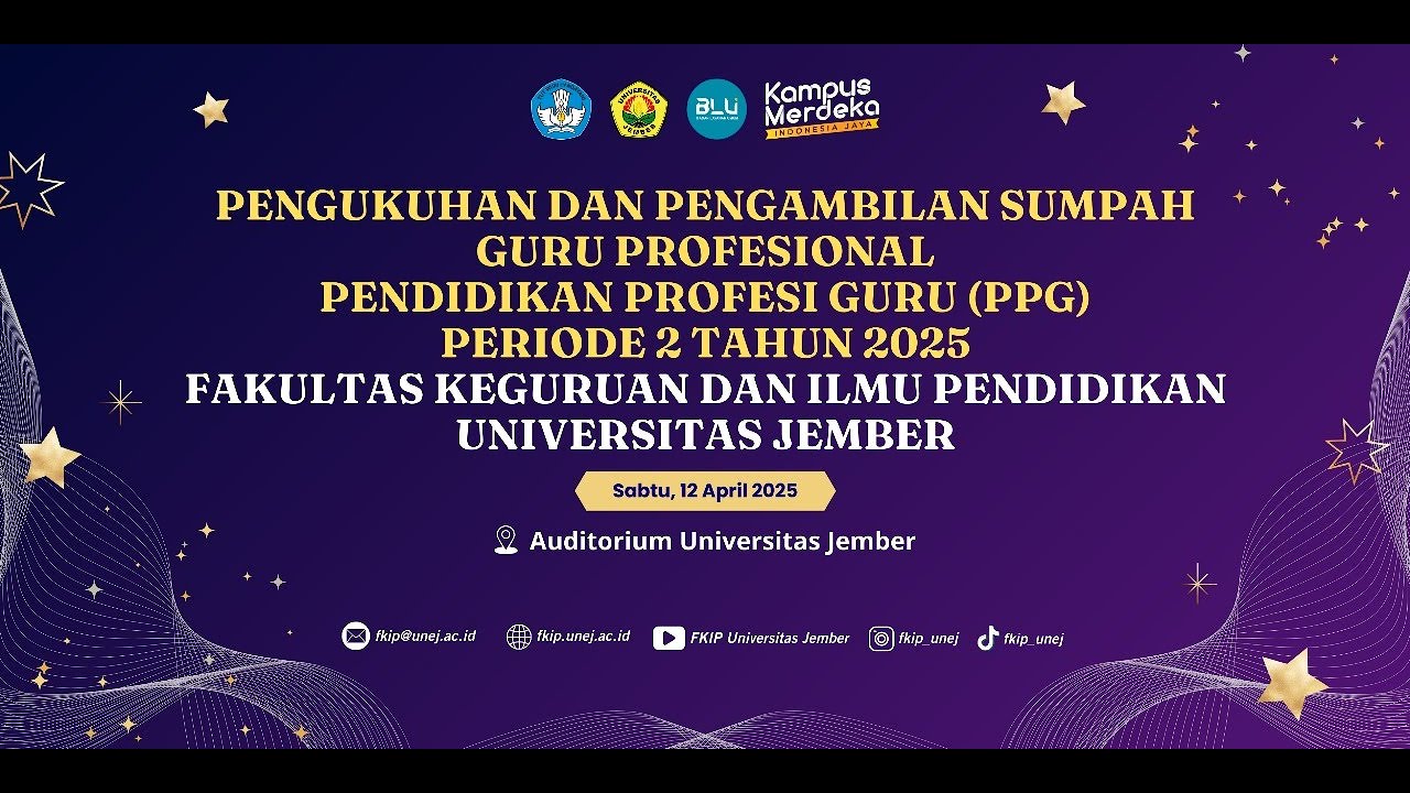 Pengukuhan dan Pengambilan Sumpah Guru Profesional Periode II Tahun 2025