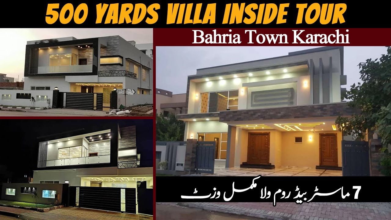 500 yards villa in bahria town karachi | 500 sq yards house for sale in bahria town karachi | latest