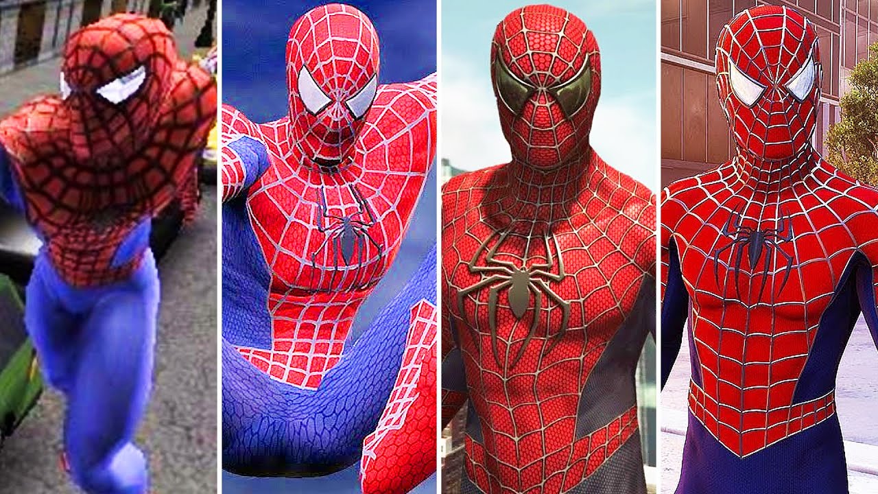 SAM RAIMI Spider-Man Suit Evolution in Spider-Man Games (Mods)
