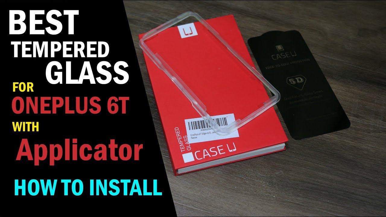 Best Selling Tempered Glass for Oneplus 6T on Amazon, with Applicator