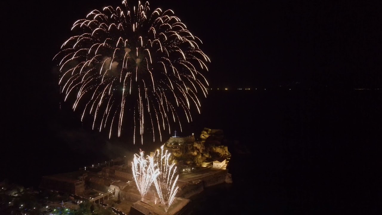 fireworks 2021 corfu easter 4κ