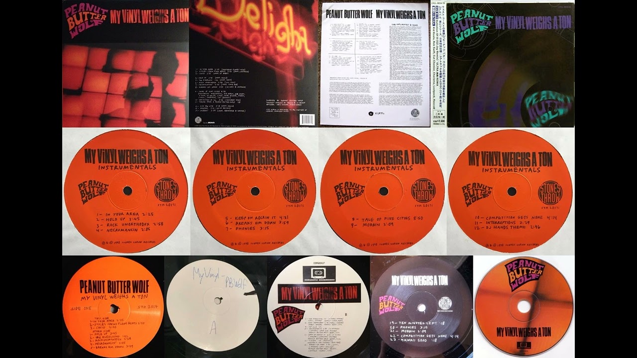 Peanut Butter Wolf &ndash; My Vinyl Weighs A Ton (FULL 2000 JAPAN ALBUM + 1998 INSTRUMENTALS)