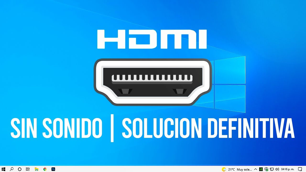 HDMI No Sound on External Monitor in Windows 10
