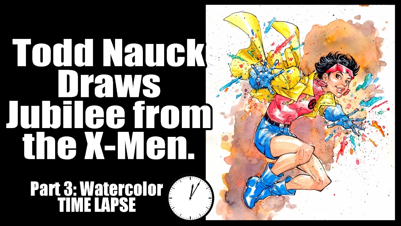 Todd Nauck draws Jubilee. Part  3: TIME LAPSE