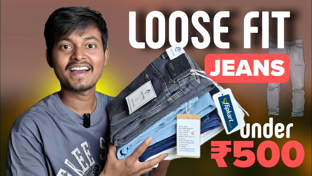 Best LOOSE FIT JEANS FOR MEN Under ₹500 | Flipkart Men Loose Fit Jeans