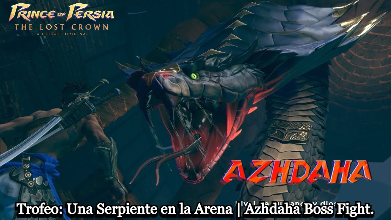 Prince of Persia: The Lost Crown | Trofeo: Una Serpiente en la Arena | Azhdaha Boss Fight.