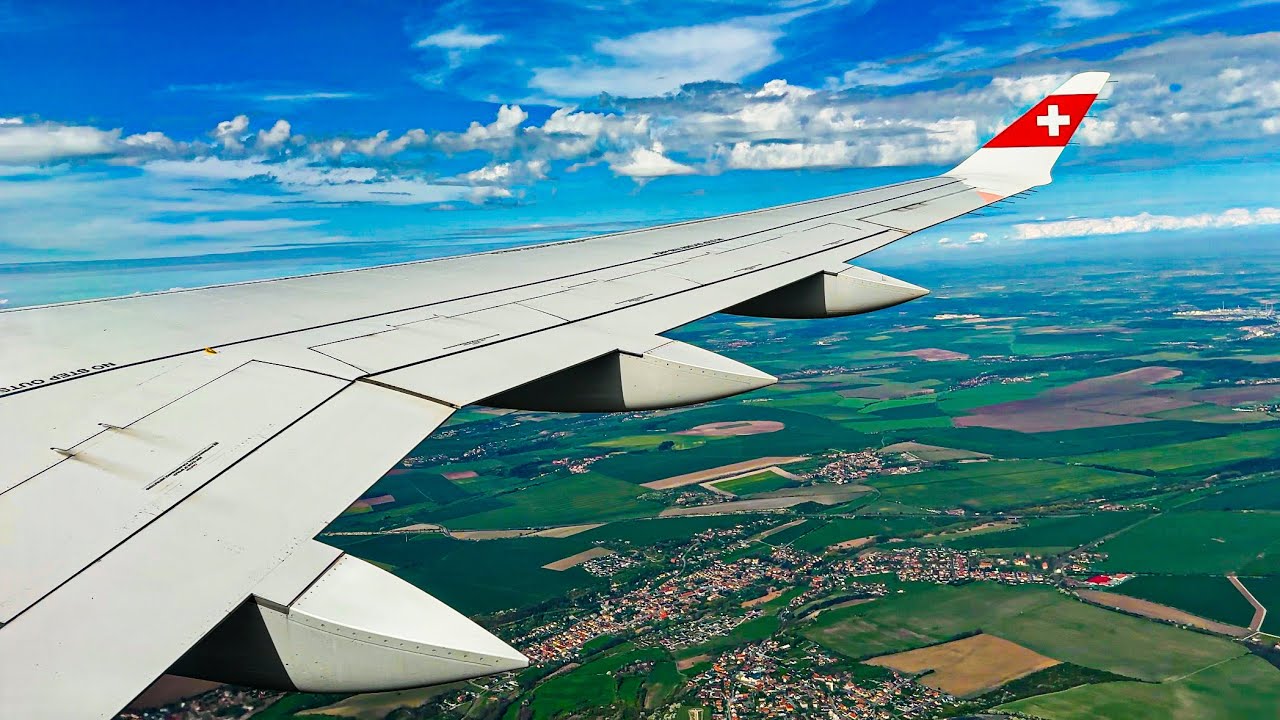 [4K] Stunning Prague Takeoff | SWISS | Airbus A220-300 | PRG | LX1487 | HB-JCB