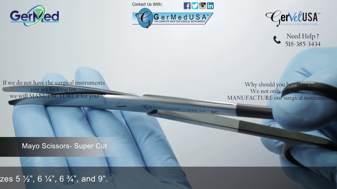 Mayo Dissecting Scissors - Super Cut - Veterinary Surgical Equipment