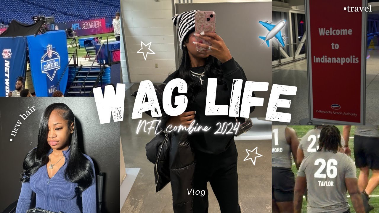 WAG life | NFL combine '24 | supporting my bf + travel | new hair