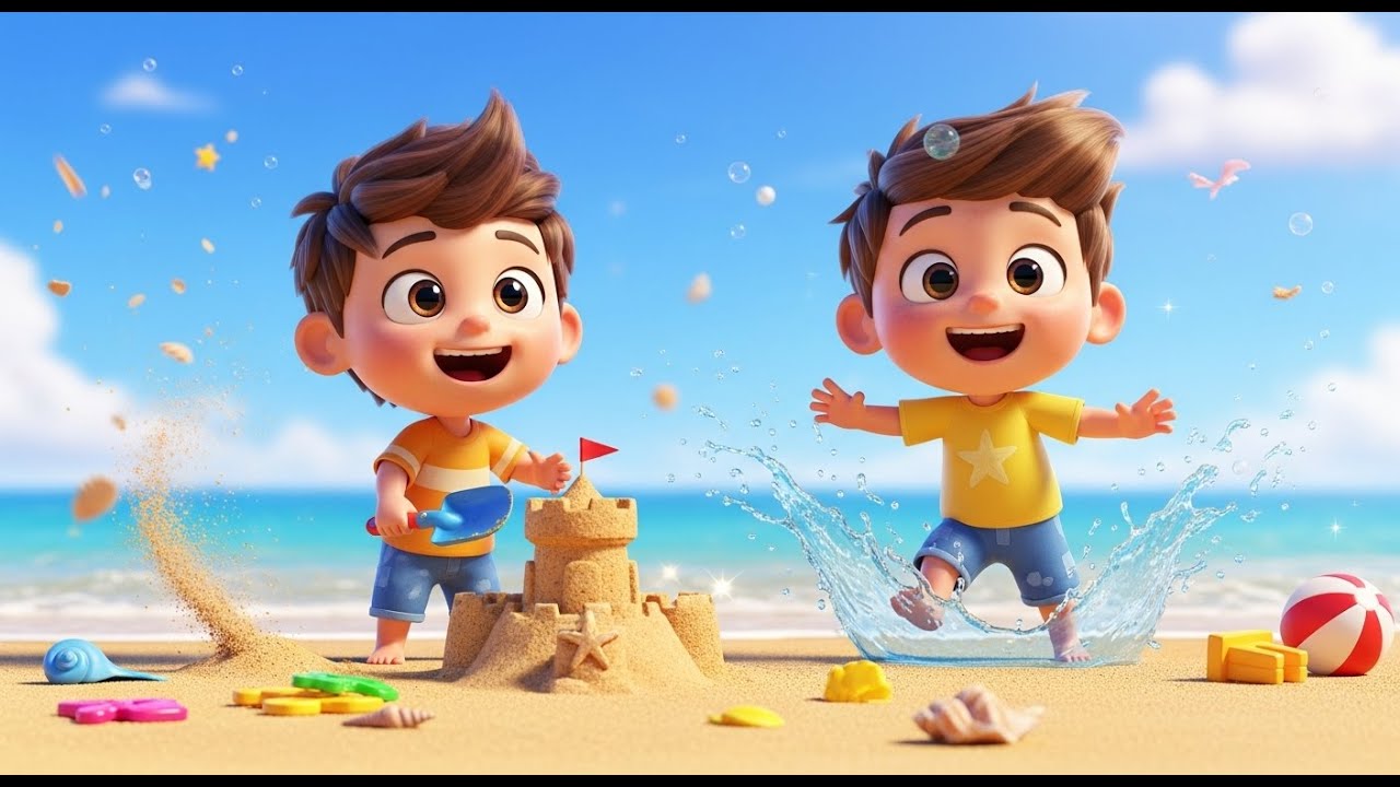 Sunny’s Big Beach Adventure 🏖️☀️🌊 | Sandcastles, Waves, and Fun-Filled Smiles for Toddlers 😄🦀🌈