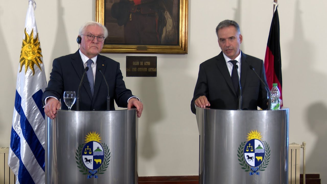 Conferencia de los presidentes de Uruguay y Alemania