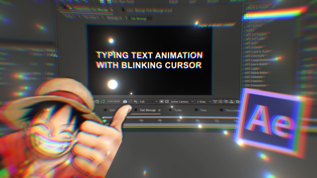 Typing Text Animation w/ Blinking Cursor | After Effects