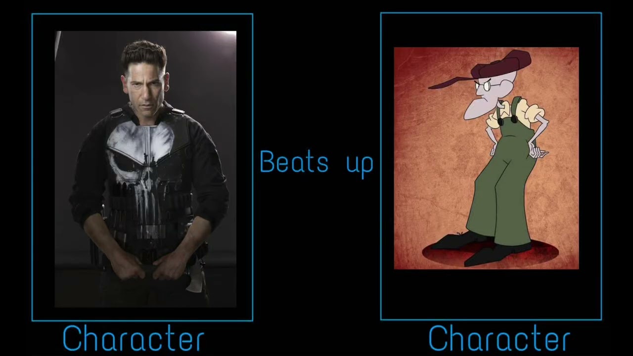 Eustace Bagge gets punished by The Punisher