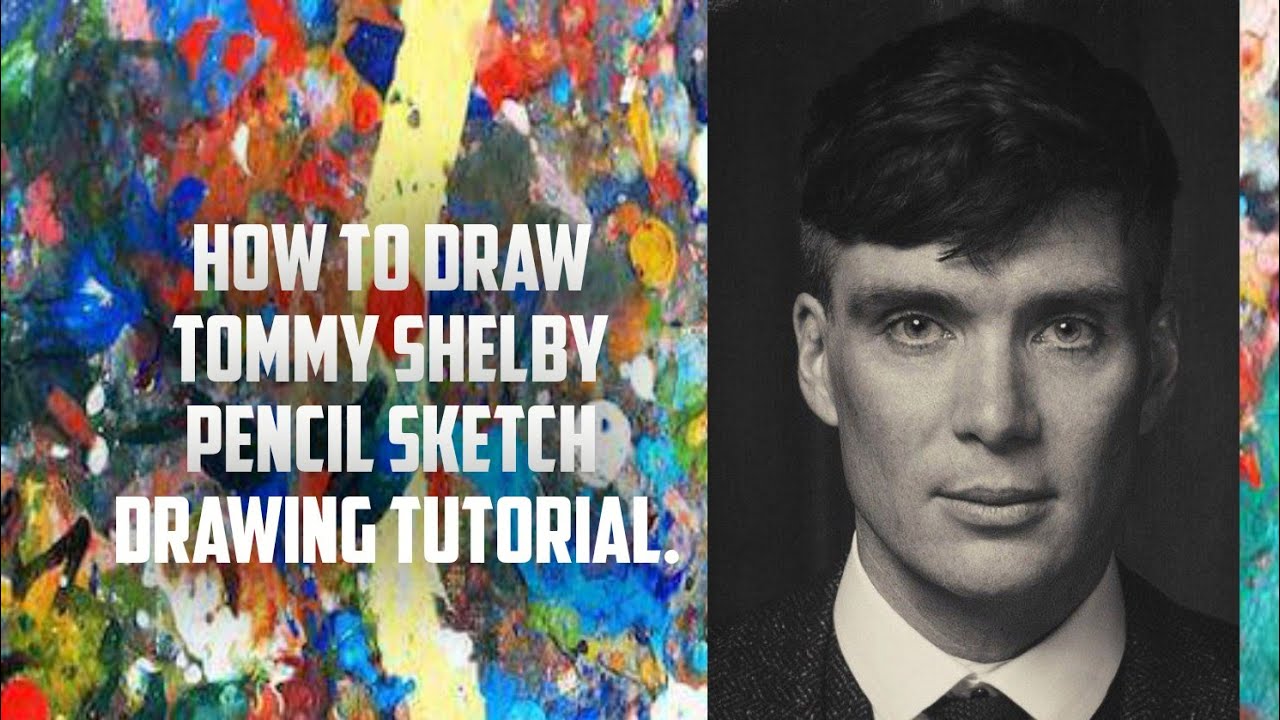  How to draw Tommy Shelby Pencil sketch Drawing tutorial.