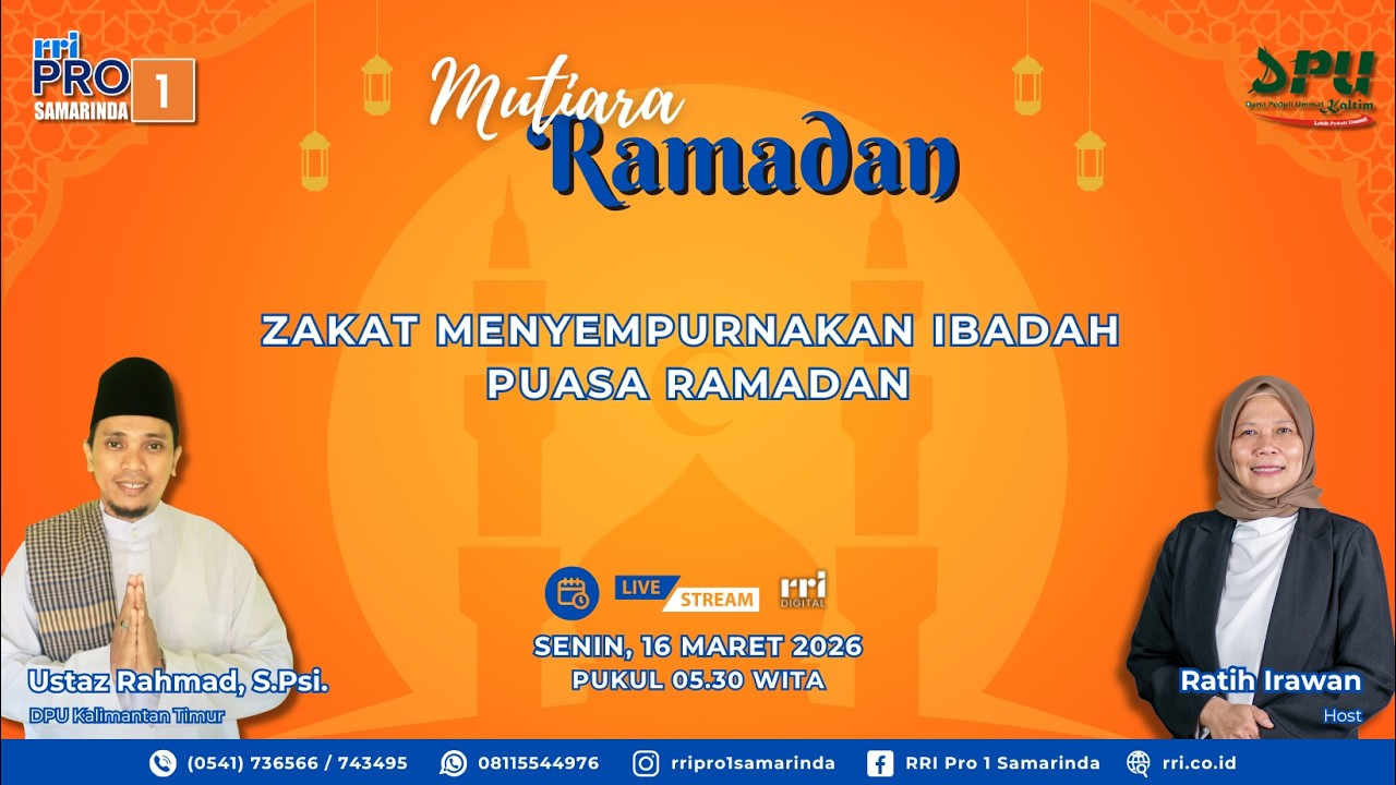 ZAKAT MENYEMPURNAKAN IBADAH PUASA RAMADAN || MUTIARA RAMADAN