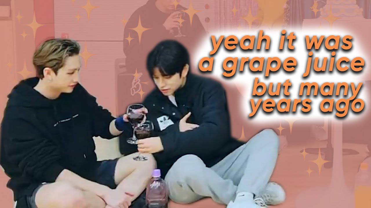 that definitely was not just a grape juice...