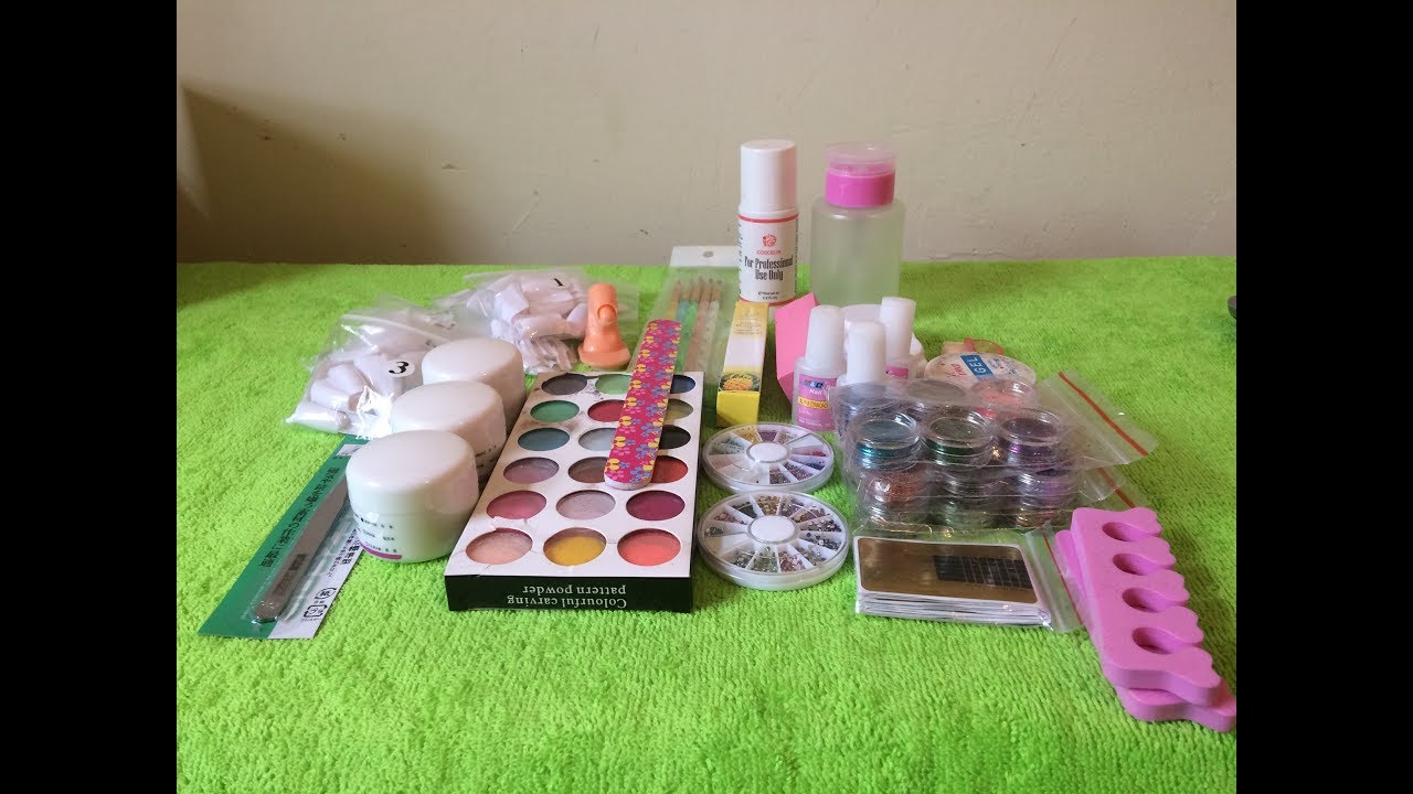 amazon acrylic nail art kit unboxing ||fashion gallery acrylic nail art set||passionmakersz