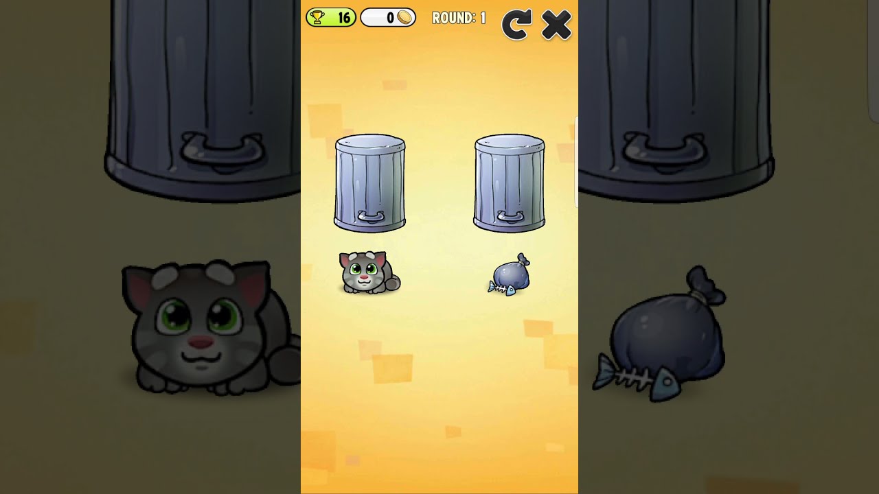 My talking Tom cats & cans gameplay