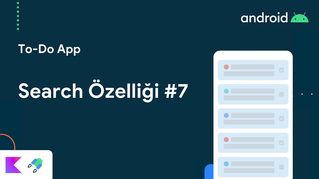✅ To-Do App | Search Özelliği 7️⃣  #Room #Hilt #MVVM #Coroutines #DiffUtil