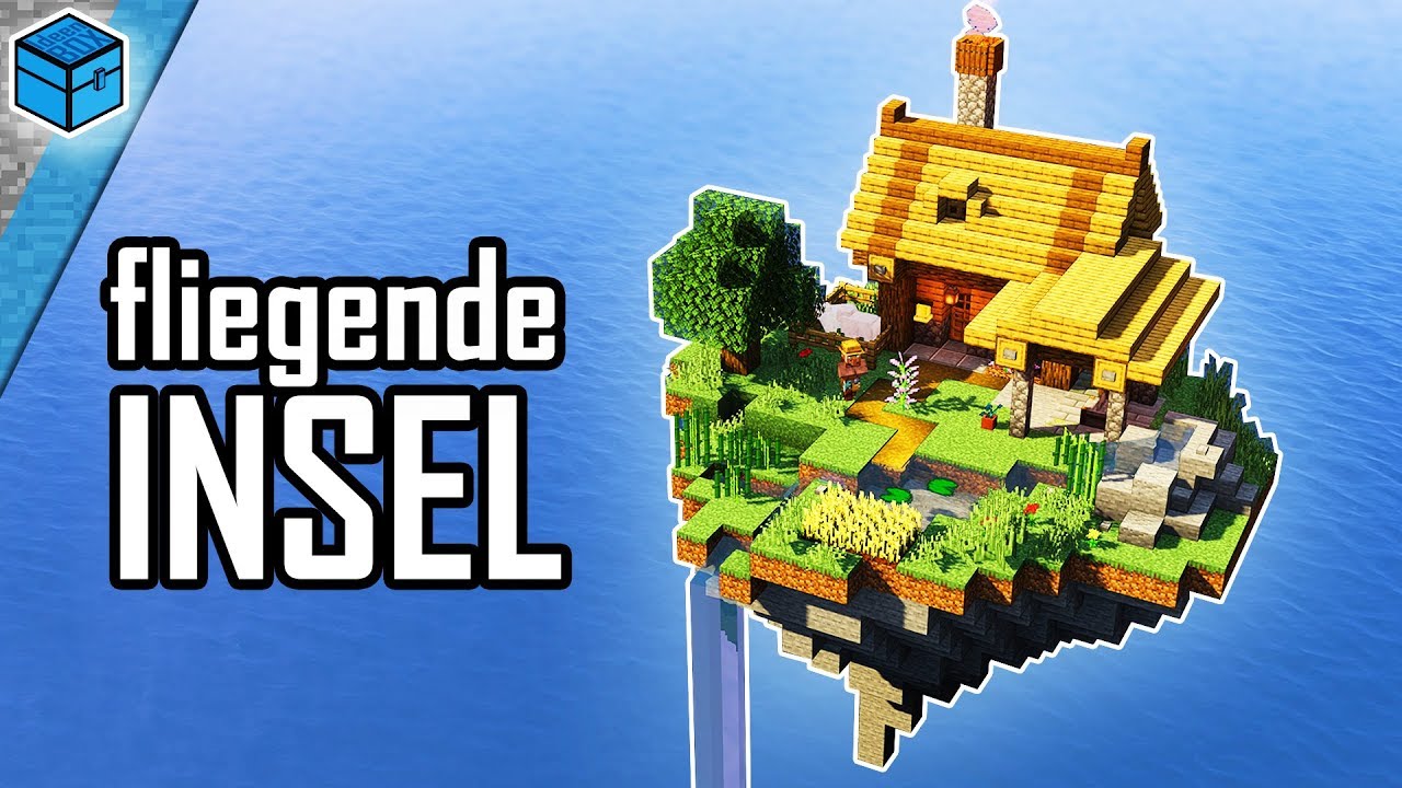 Minecraft fliegende Insel bauen 🌴 Fliegende Insel in Minecraft bauen deutsch