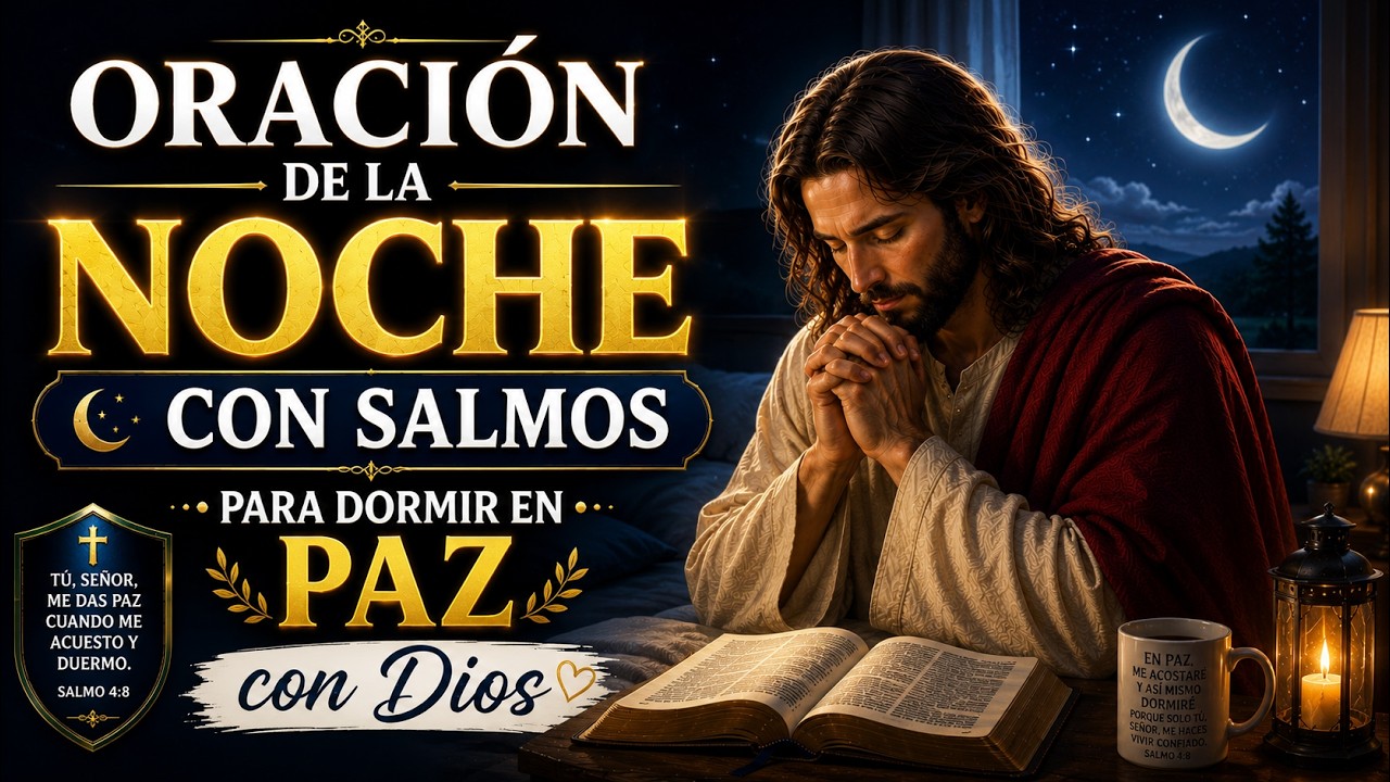 Oración de la Noche con Salmos para Dormir en Paz con Dios