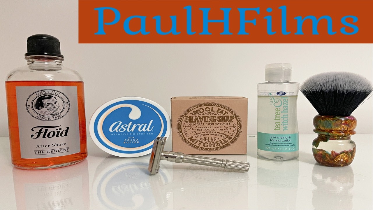 Бритва Gillette Slim Adjustable DE | Мыло для бритья Mitchell's Wool Fat