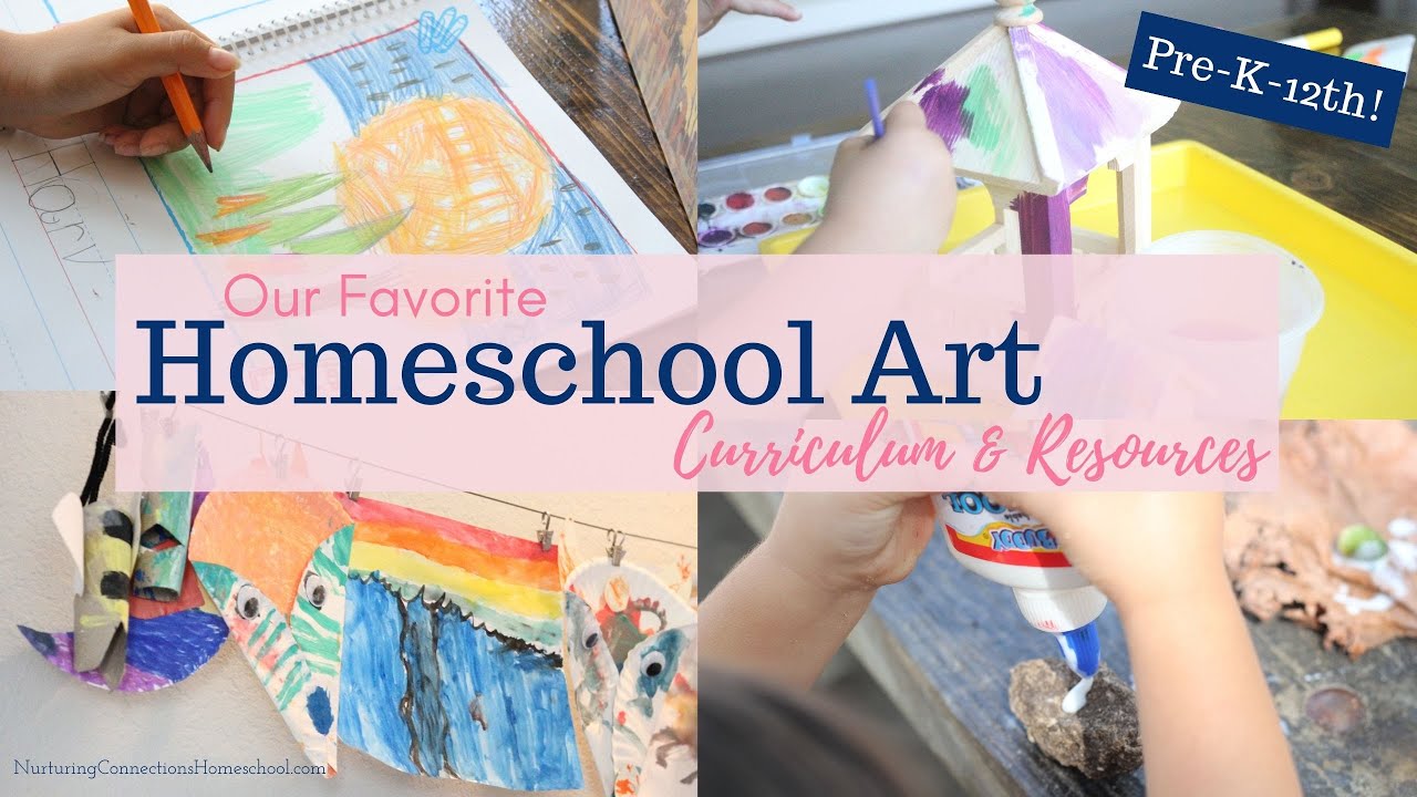 Our Favorite Homeschool Art Curriculums | Pre-K-HS | What We've Used in 10 Years of Homeschooling