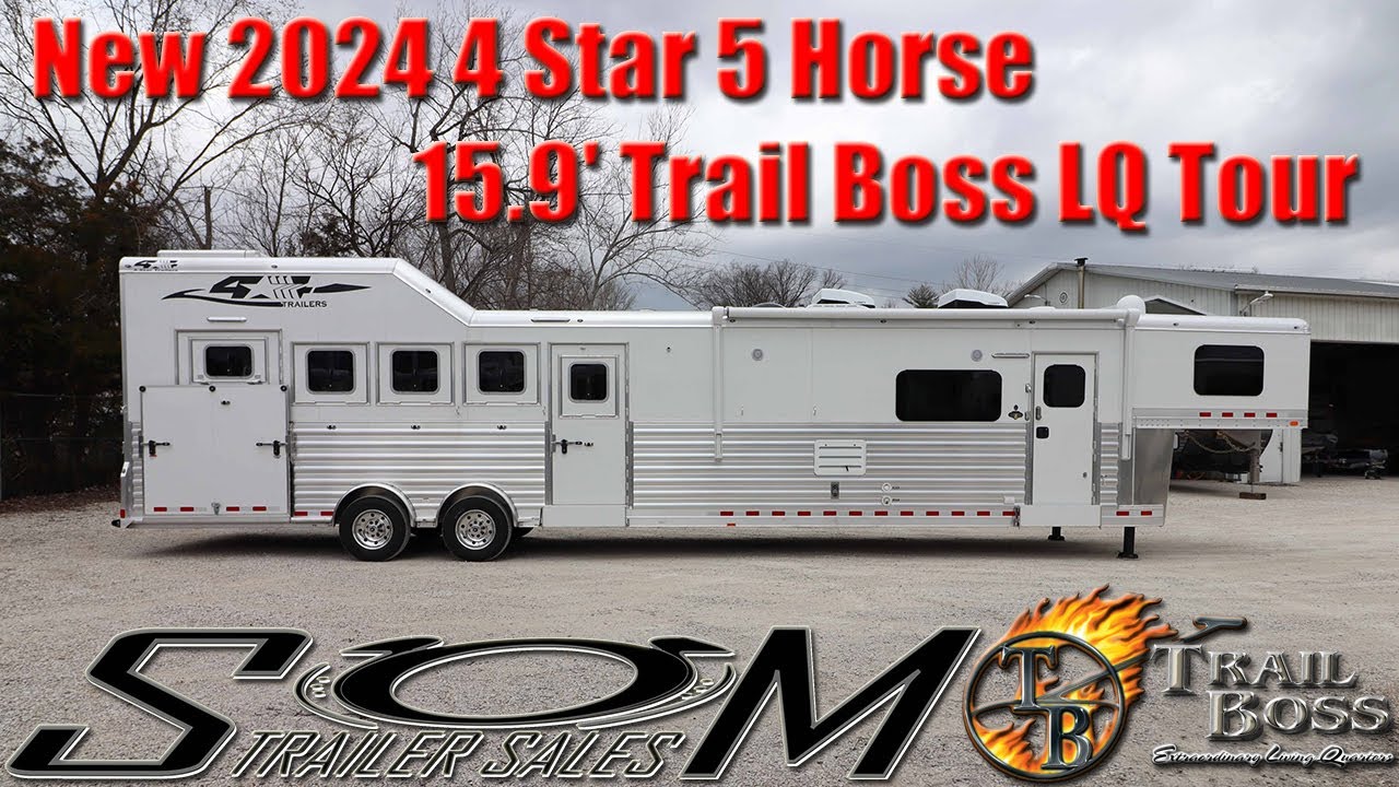 2026 4 Star 5 Horse Trailer with a Customized 15'9