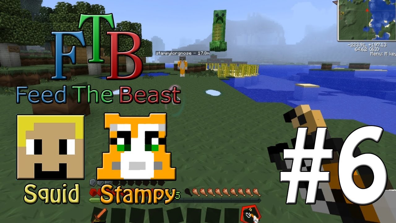 Feed The Beast #6 - PORTALL GUNNN!! - W/Stampylongnose