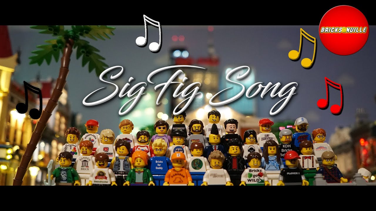 LEGO SigFig Song - Offical Music Video with Stop Motion 2021 - Lego City with lights