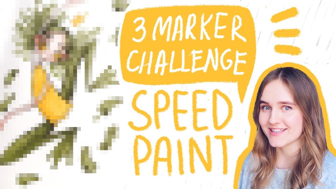 3 MARKER CHALLENGE | Рисую всего тремя маркерами!
