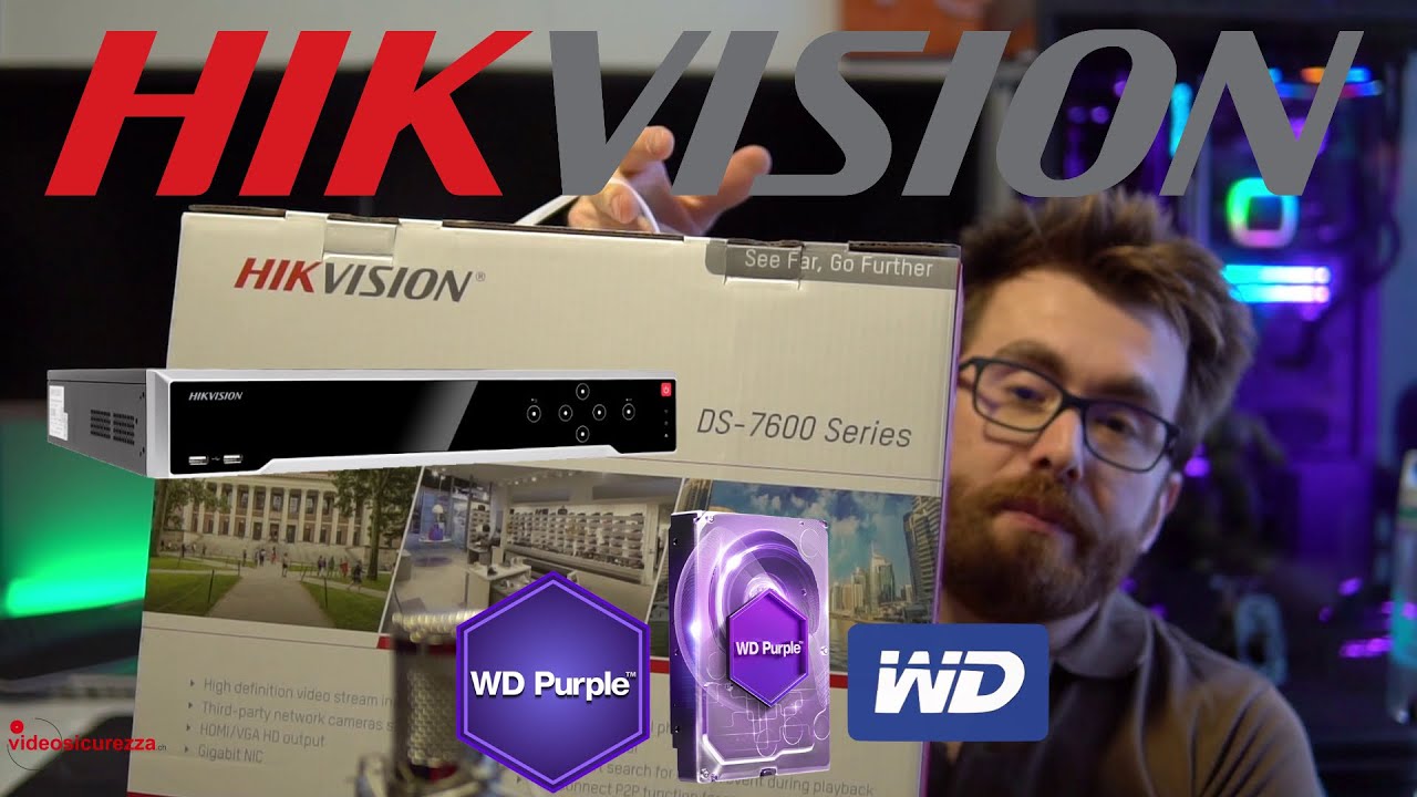 #videosorveglianza  Registratore NVR Hikvision DS-7608NI-K2 Quale hard disk usare e come si installa