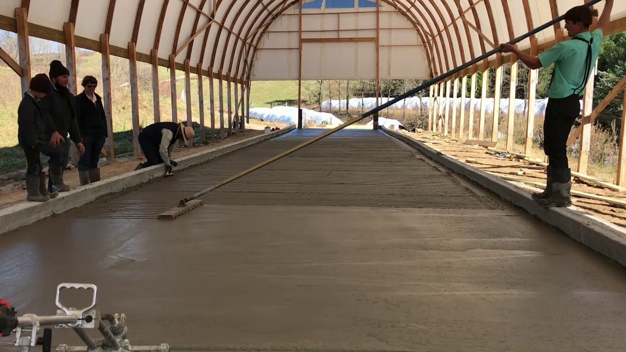 Grooving Concrete with the Amish