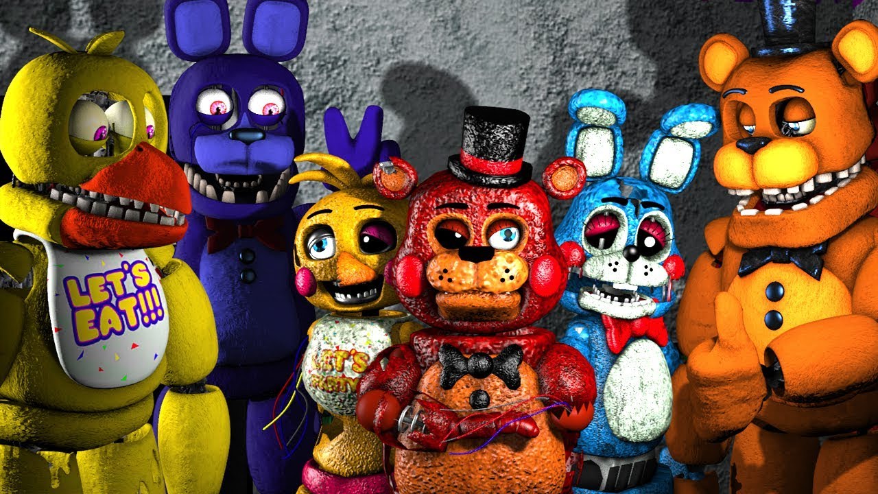SURROUNDED Five Nights At Freddy's Animations Compilation Animated SFM FNAF